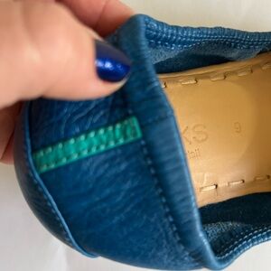 Tieks Women's Flats in Blue and Teal. Genuine Leather.